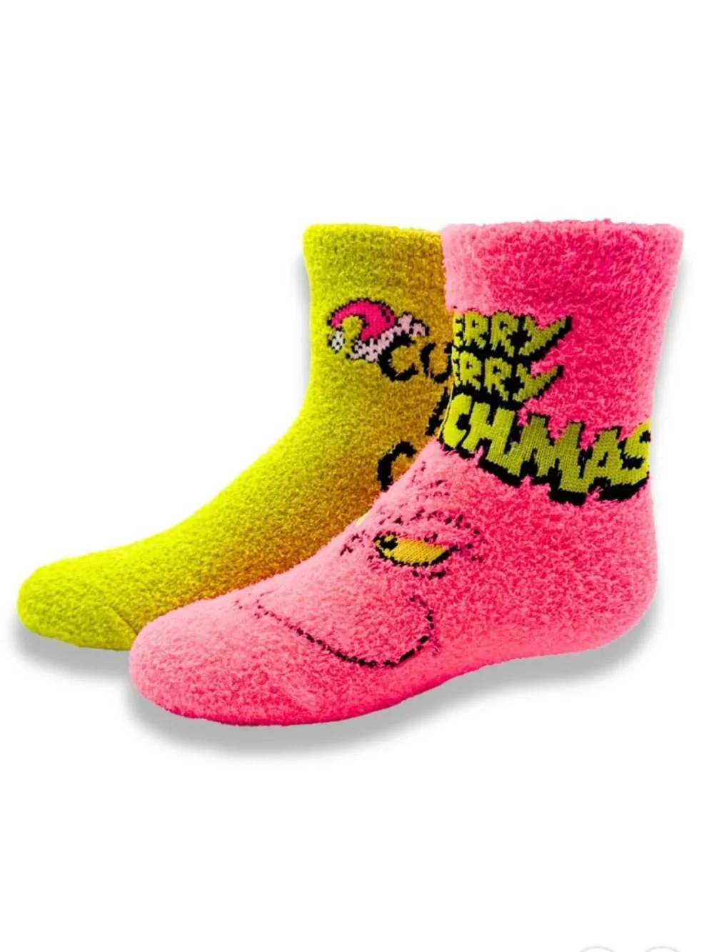 The Grinch Girls 2 PK Socks Size M/L NWT